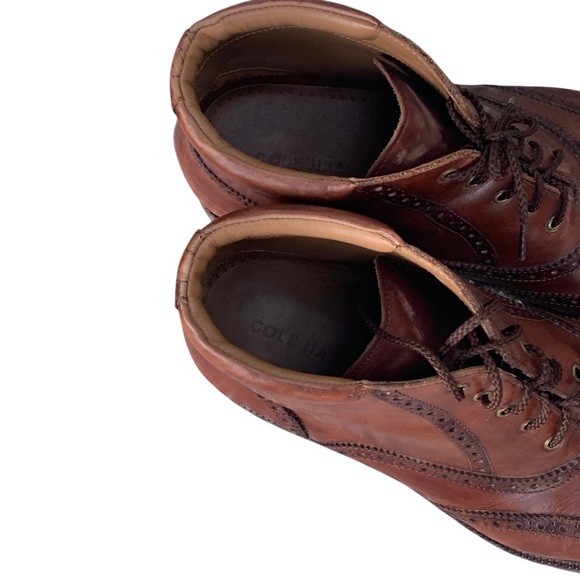 Cole Haan William Wingtip Men\'s Chukka Boots size 10 W Brown Leather C20286 main image 5